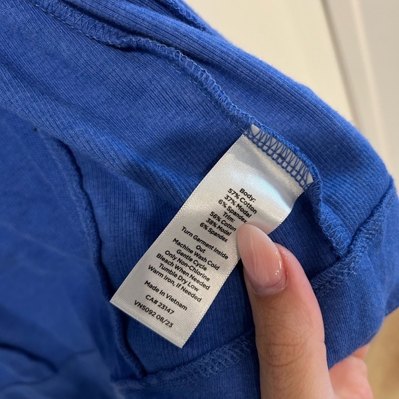 T by Talbots Model French Terry Jacket Blue XS - Picture 4 of 6